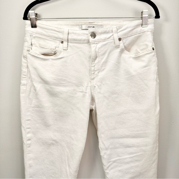 Joe's Jeans White Cuffed 24” Cropped Capri Denim Pants - Picture 5 of 14